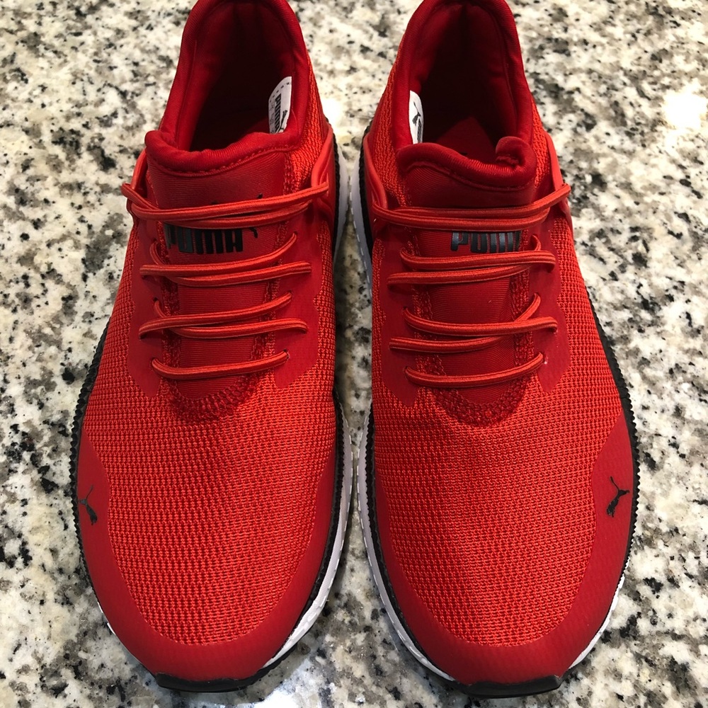 Brand New Red Puma Shoes, Little Boy Size 2